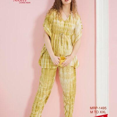 SWEET NIGHT - RAYON KAFTAN NIGHT DRESS